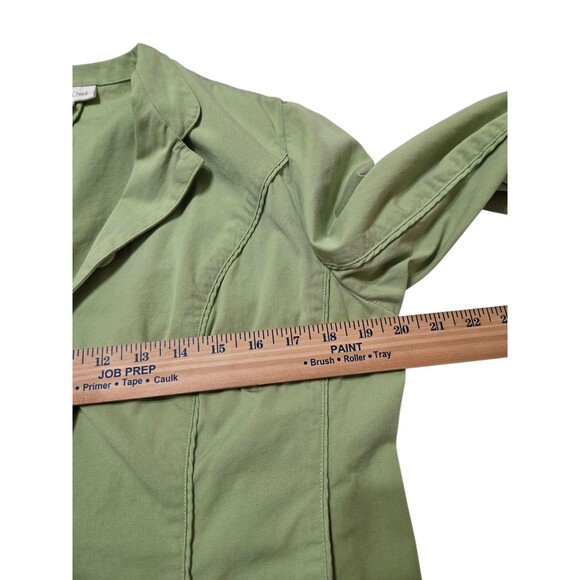 Coldwater Creek Jacket Women's 14 Lime Green 3/4 Sleeves Pockets Cotton I9.1 - Picture 5 of 10